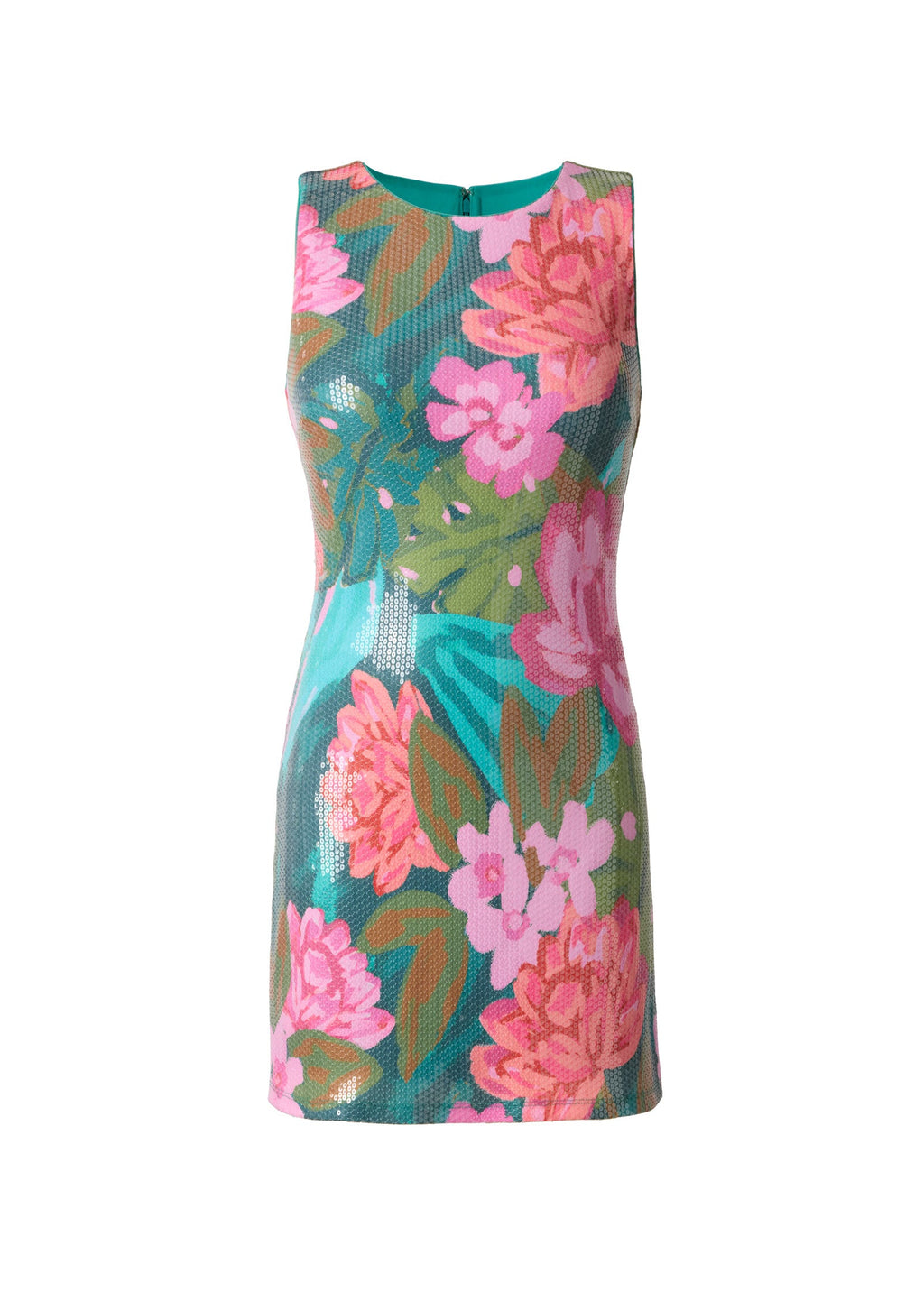 Floral Sequin Mini Dress - Tropic Bouquet