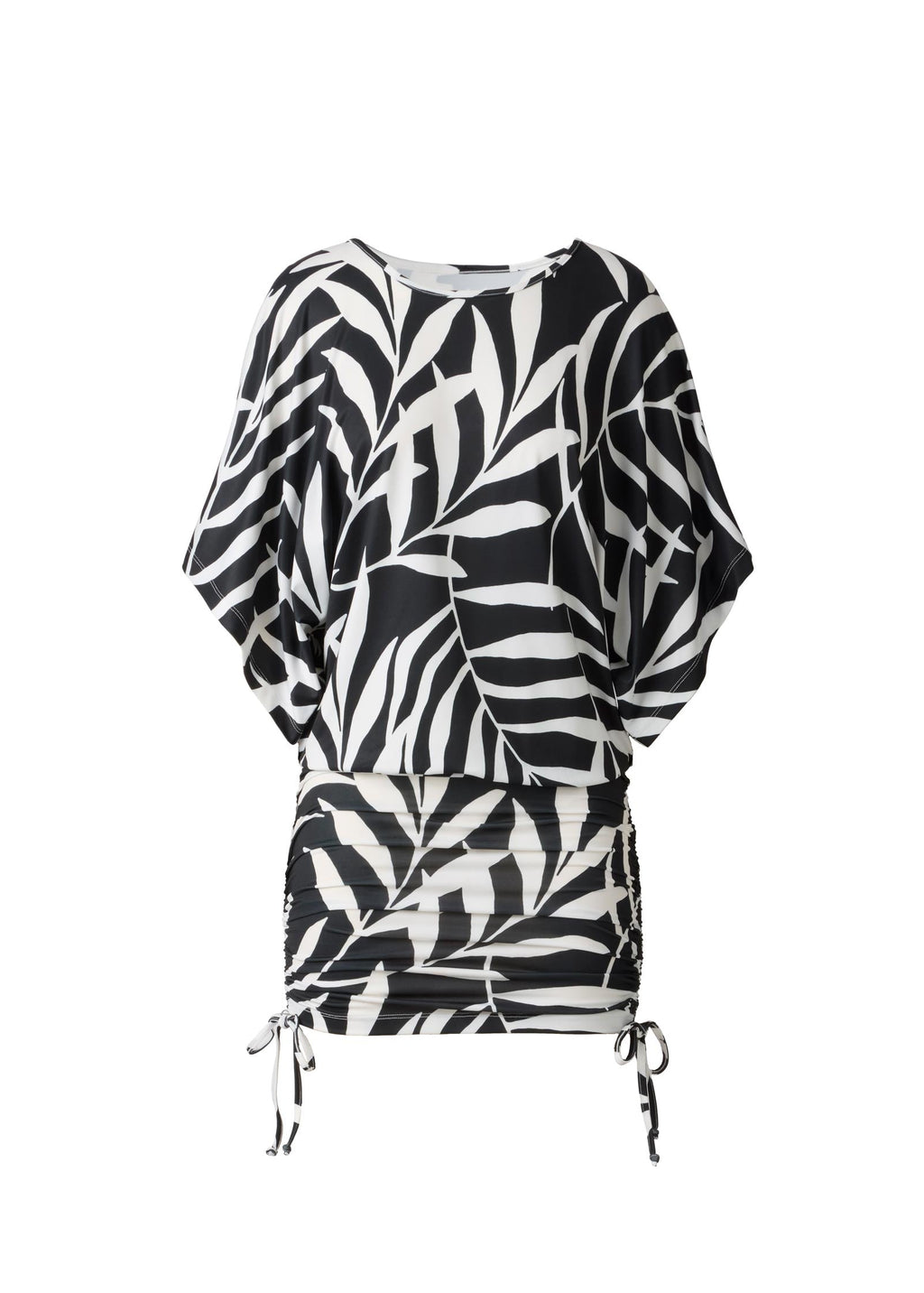 Banded Mini Convertible Dress - Bicolor Palm