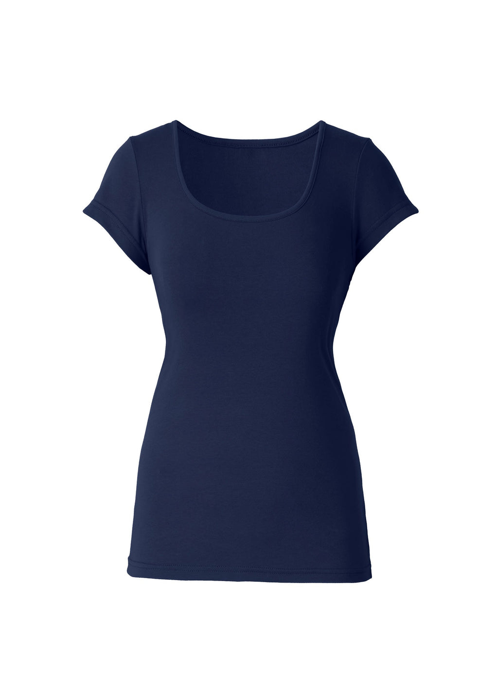 Square Neck Top - Black Iris