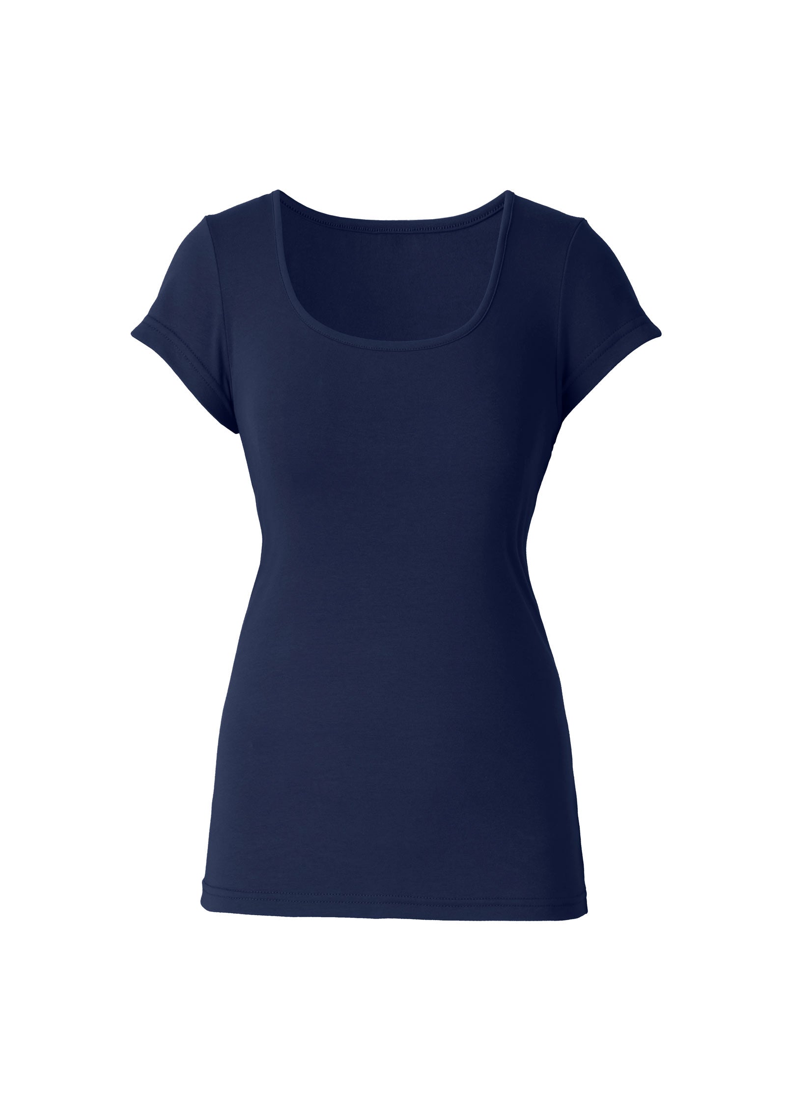 Square Neck Top - Black Iris