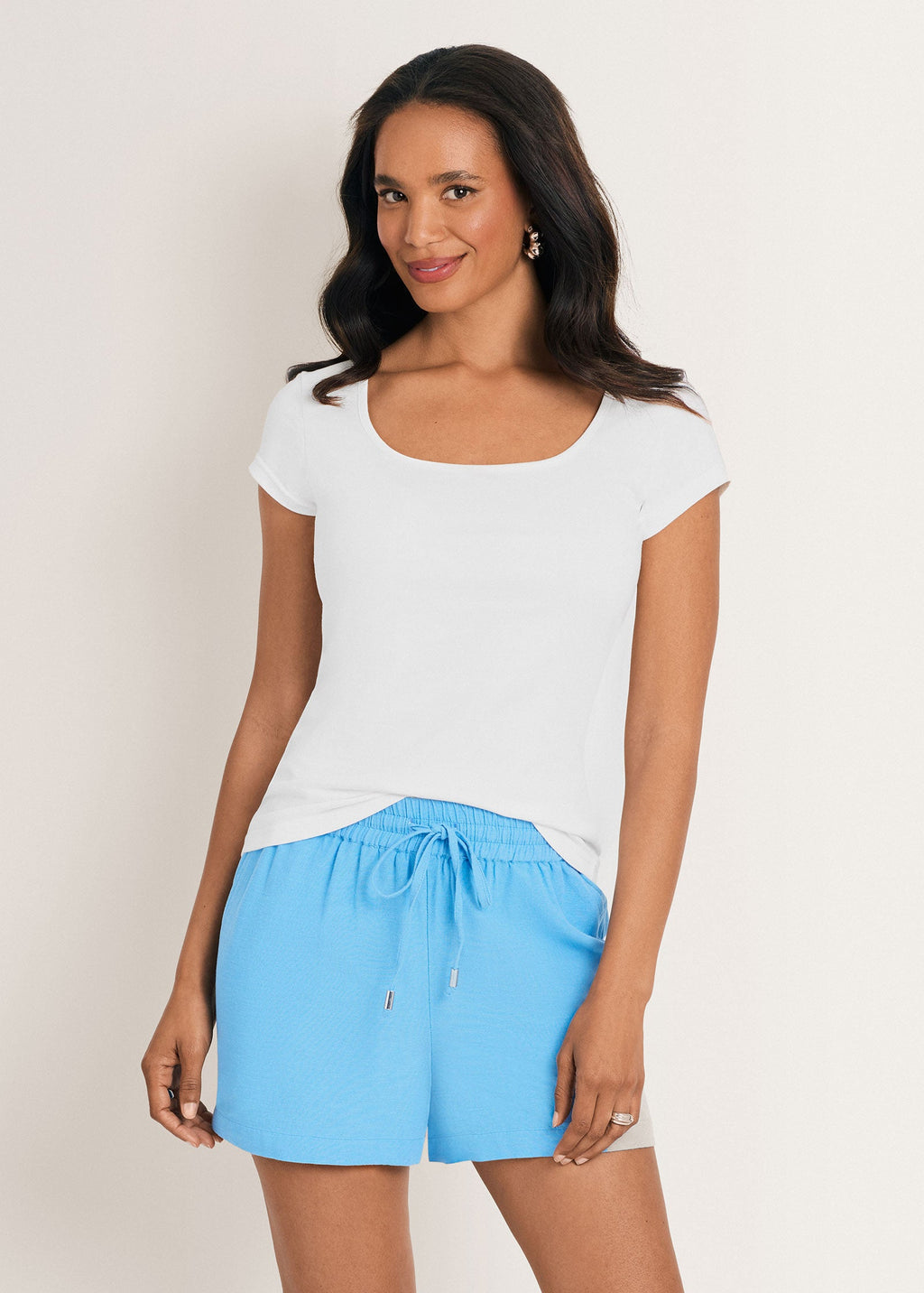 Square Neck Top - Cloud Dancer