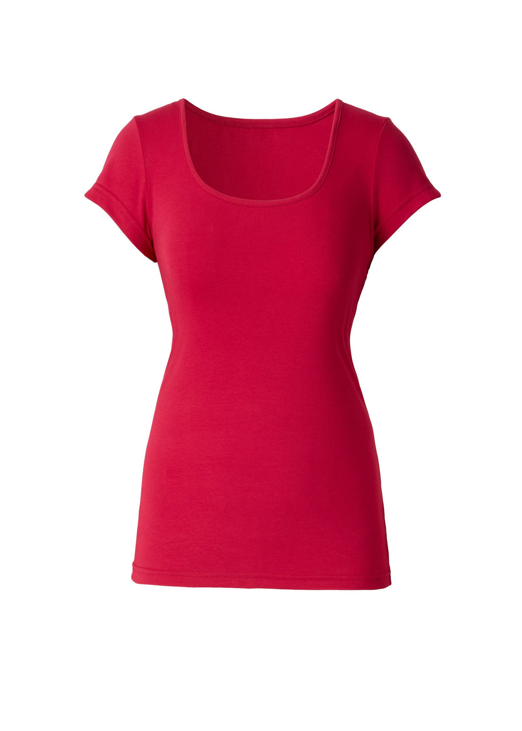 Square Neck Top - Persian Red
