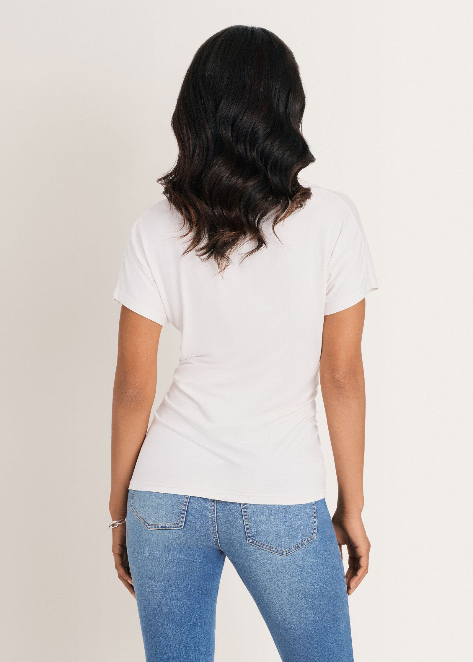 Twisted Knot Detail Tee - Cloud Dancer
