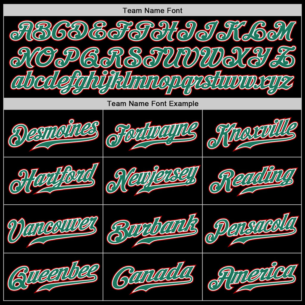 Custom Black Kelly Green-White Authentic Split Fashion Baseball Jersey